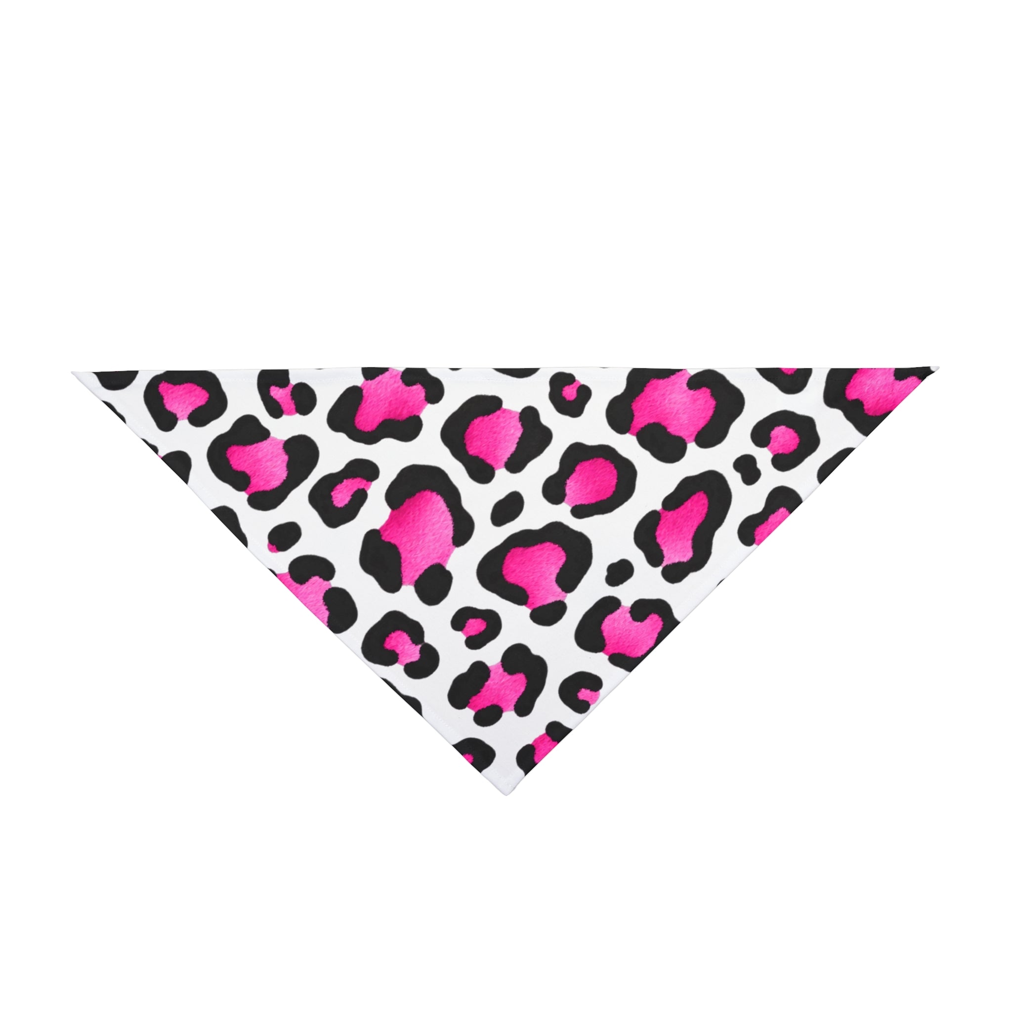 Pink Leopard Pet Bandana - Trendy Animal Print Dog & Cat Accessory