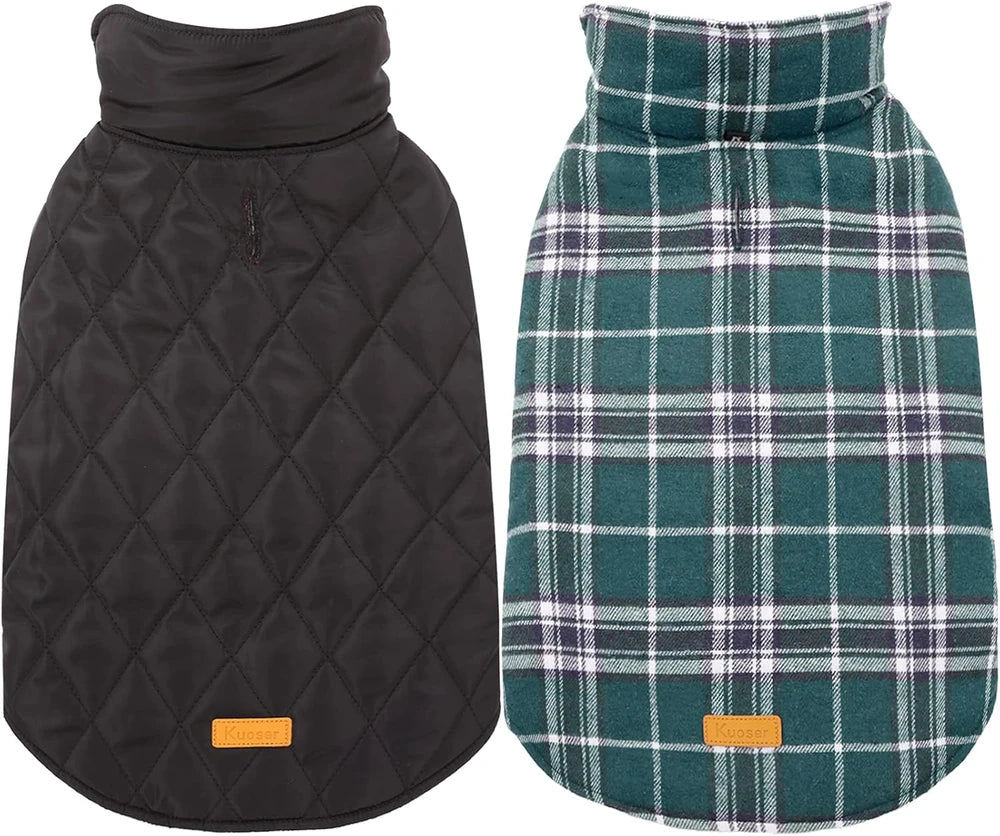 Kuoser Waterproof Reversible Dog Coat