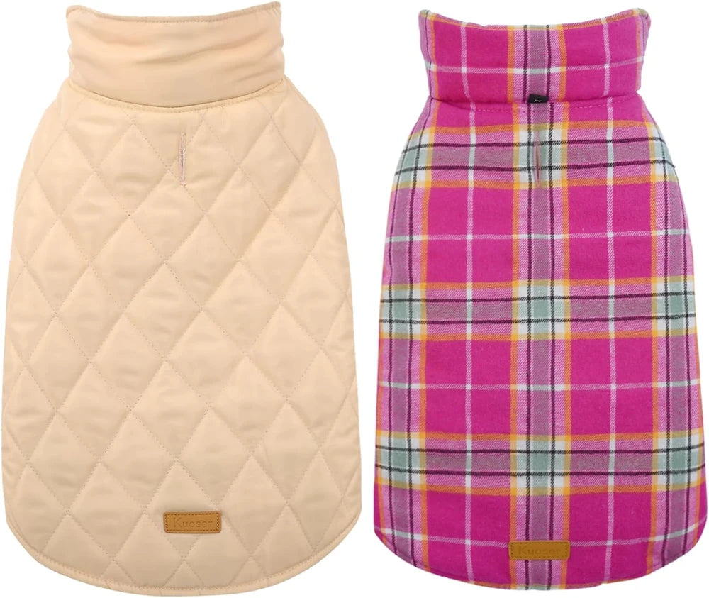 Kuoser Waterproof Reversible Dog Coat