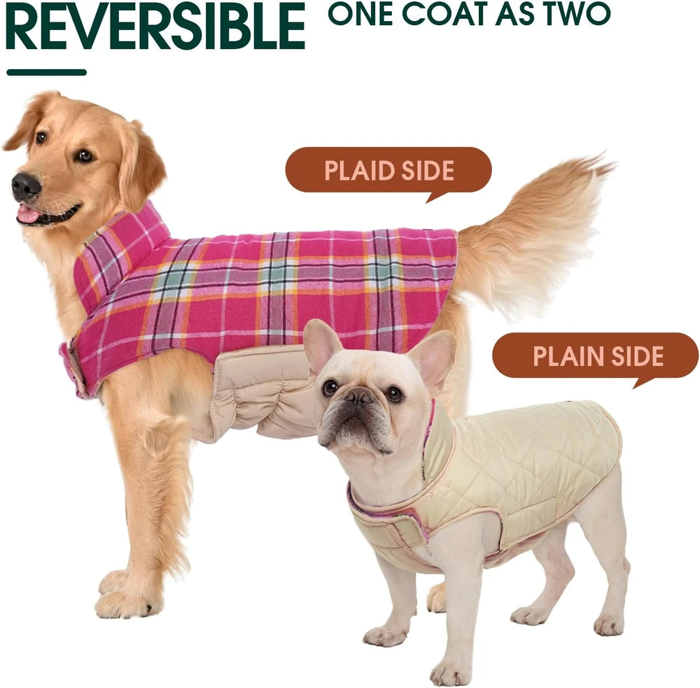 Kuoser Waterproof Reversible Dog Coat