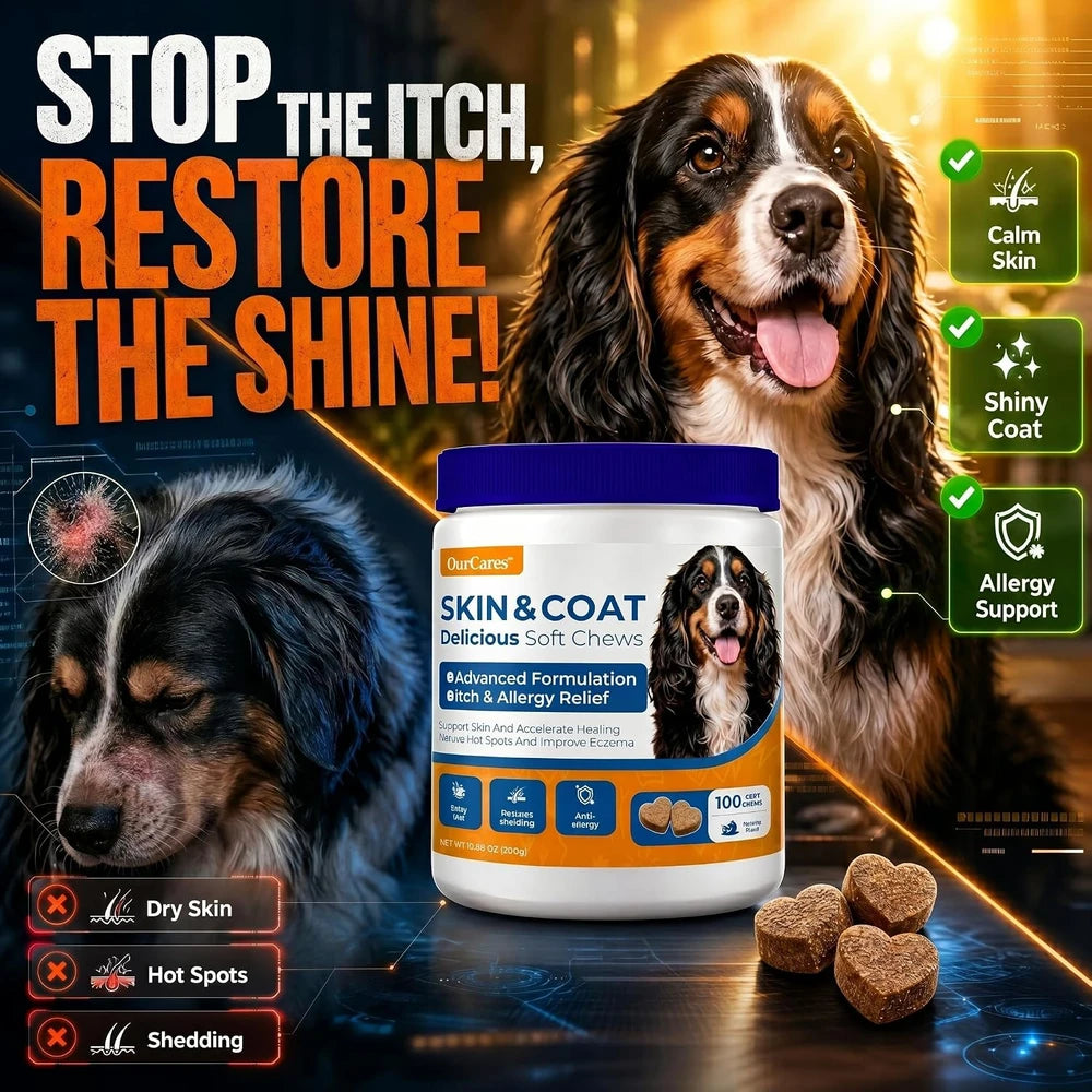 Omega 3 Dog Chew for Allergy and Itch Relief