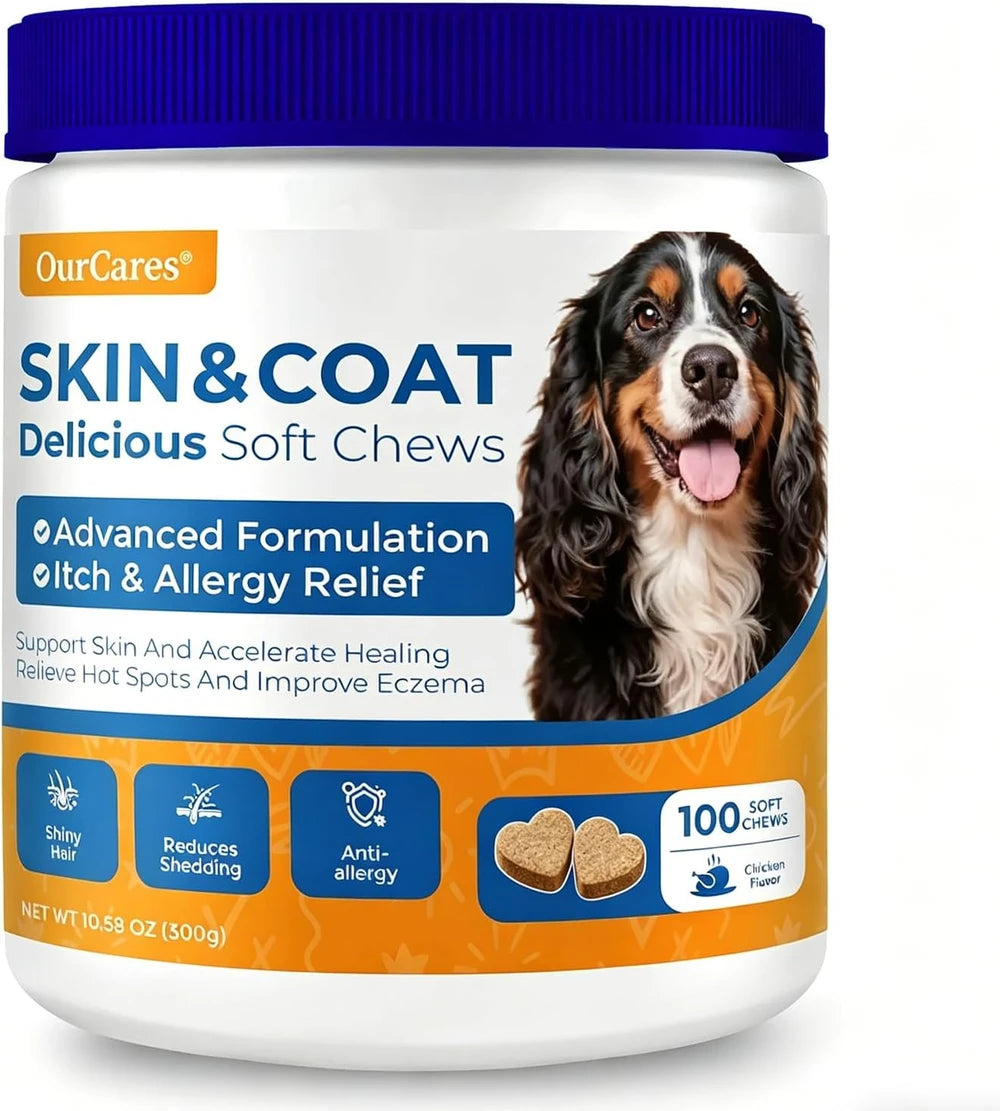 Omega 3 Dog Chew for Allergy and Itch Relief