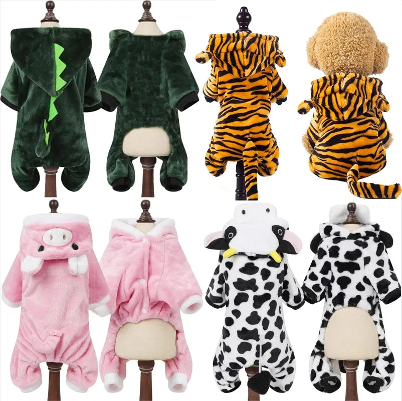 Soft Fleece Dog Jumpsuit