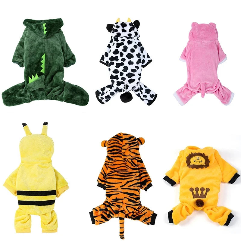 Soft Fleece Dog Jumpsuit