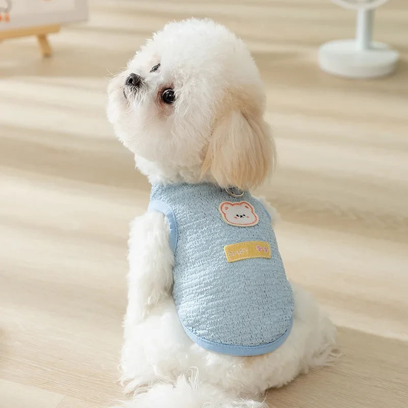 Bear Print Dog Vest