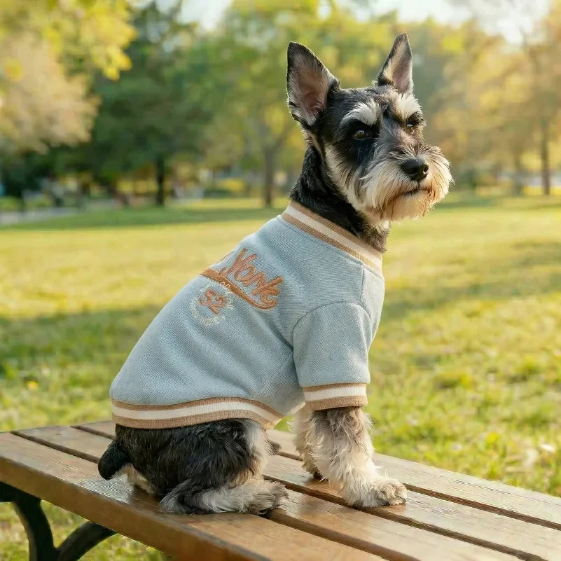 Denim Baseball Pet Shirt