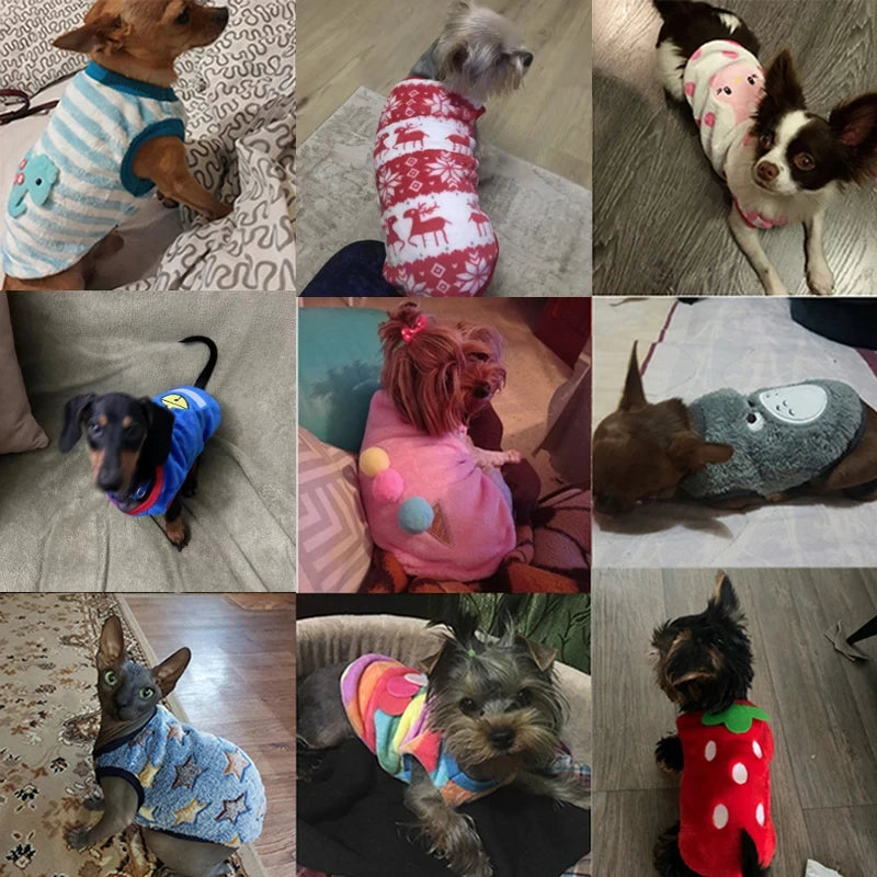 Flannel Winter Dog Vest