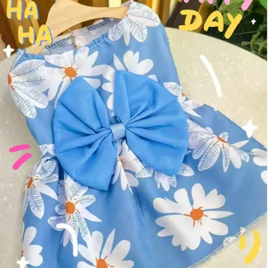Vibrant Floral Pet Dress