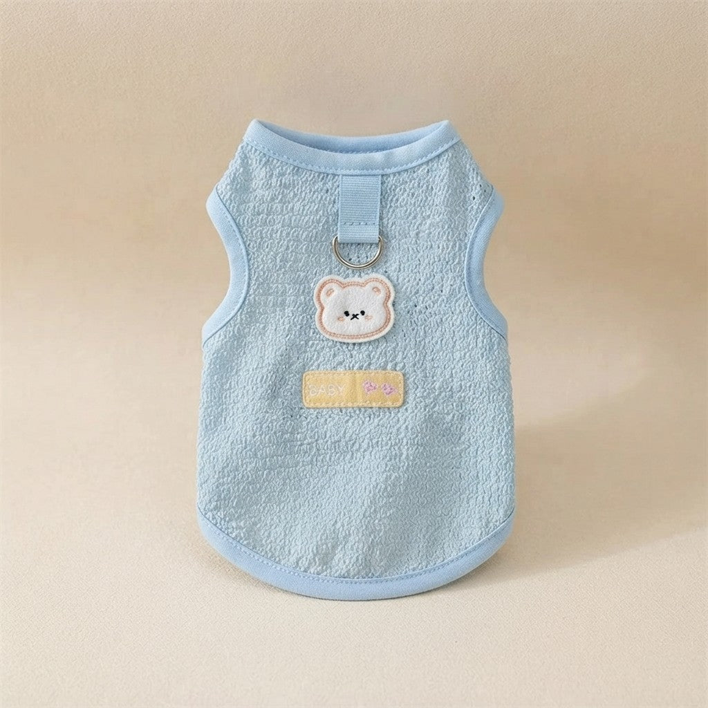 Bear Print Dog Vest